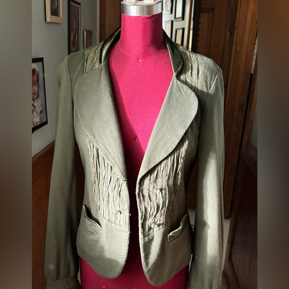 Free People Army Green Gorgeous Jacket